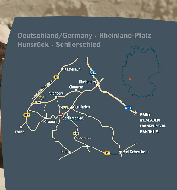 Lageplan Keramikwerkstatt Hilde Schaal - Schlierschied
